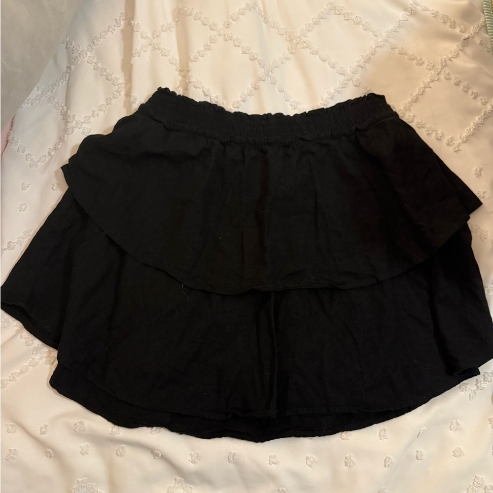 H&M Charcoal Linen Blend Trousers